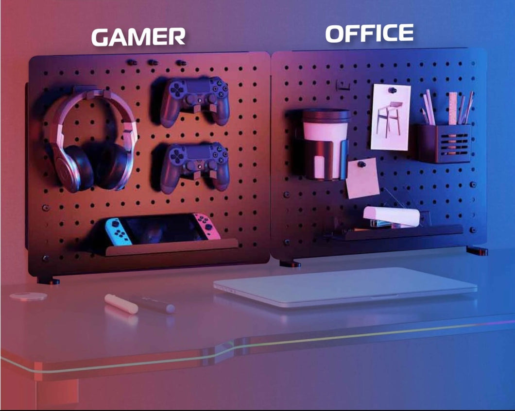 PegBoard with Accessories (Office or Gaming)